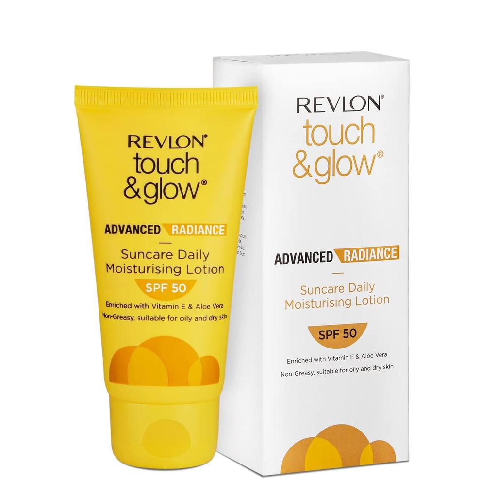 Revlon Touch & Glow Advanced Radiance Sun Care Daily Moisturizing Lotion Spf50 50g