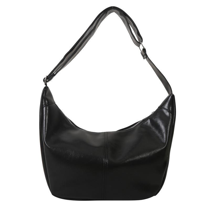 Pu Dumpling Bag For Women With Zipper Closure And Inner Pocket For Daily Use