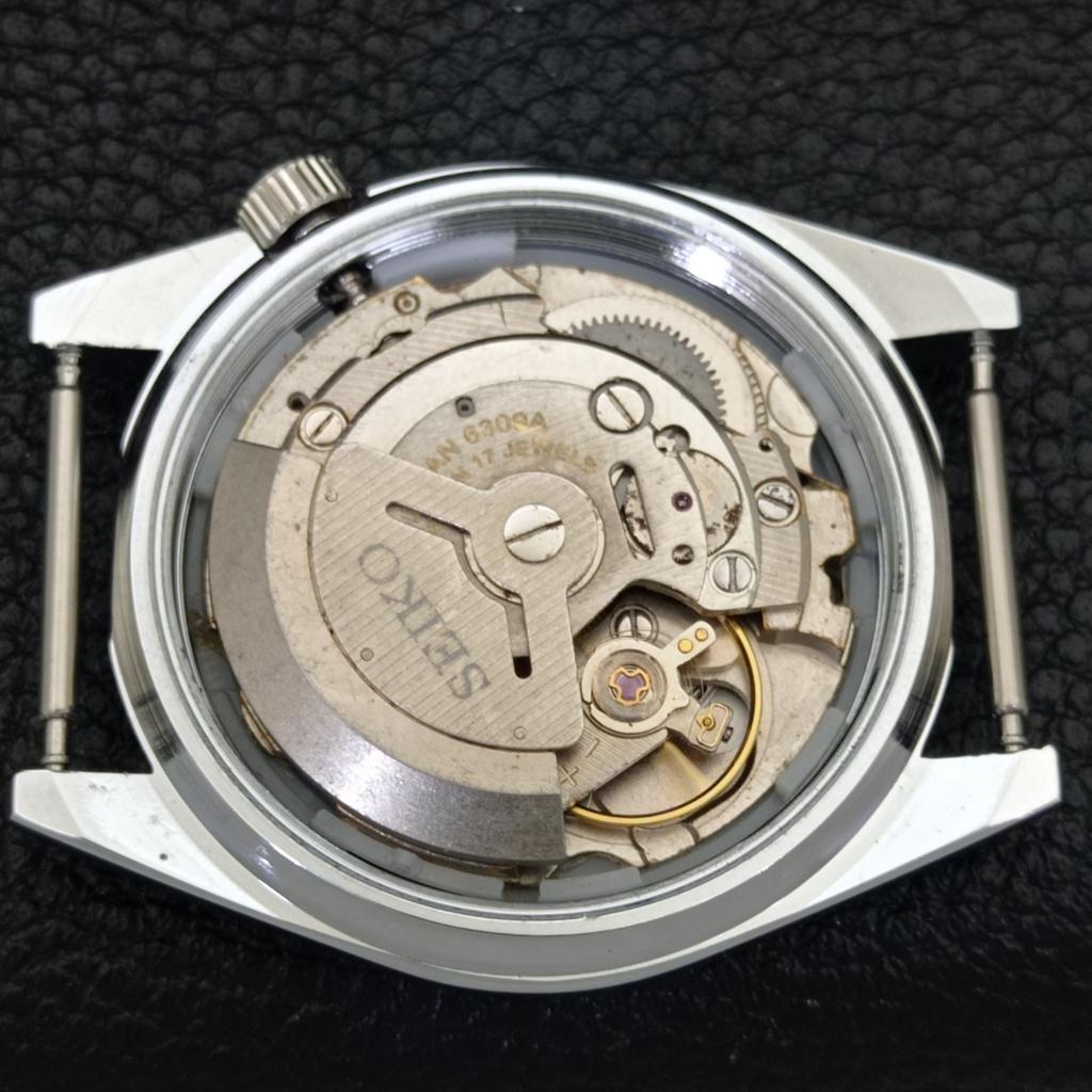 MENS VINTAGE REFURBISHED SEIKO 5 AUTOMATIC JAPAN BLACK DIAL WATCH A440545-4 Sk-a440545