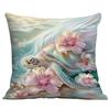 New Beautiful, Romantic and Colorful Beach Pillowcase Marine Life Peripheral Cushion Pillowcase
