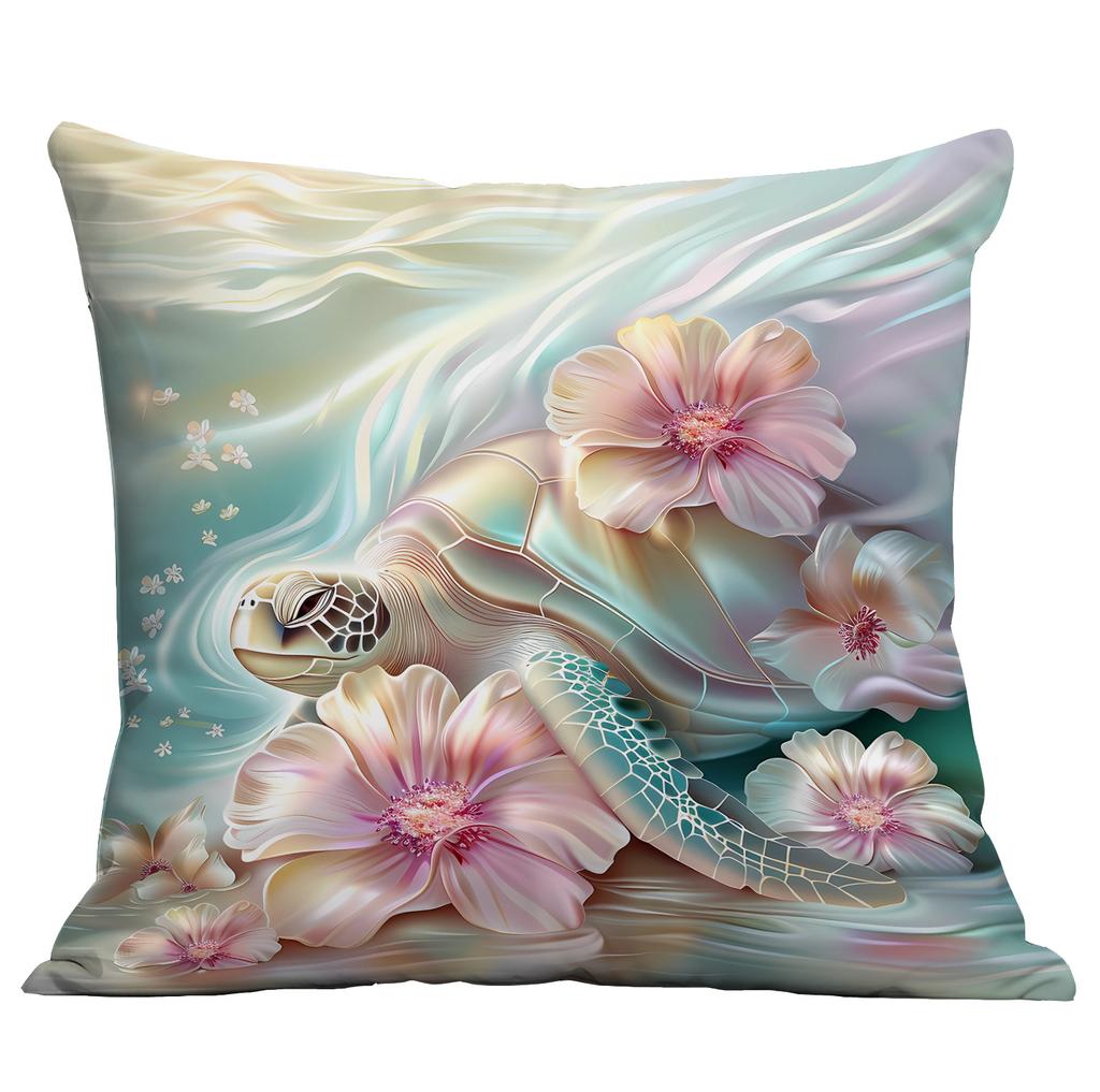 New Beautiful, Romantic and Colorful Beach Pillowcase Marine Life Peripheral Cushion Pillowcase