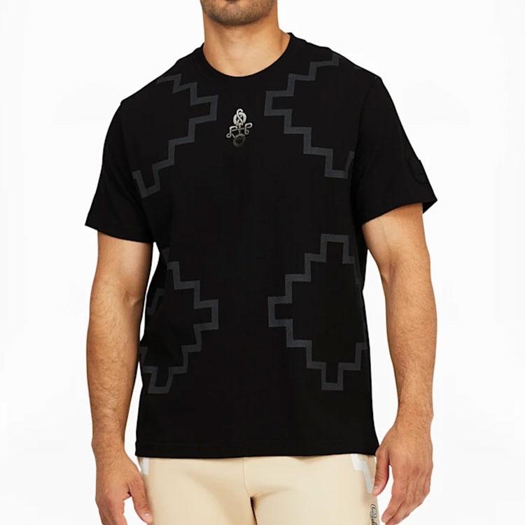 PUMA x PRONOUNCE Elevated Tee Crossover Geometry Pattern Athleisure Casual Sports Short Sleeve Black Men's 532145-01