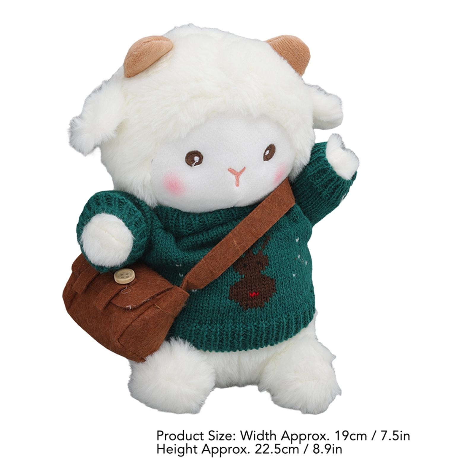 Sheep Stuffed Animal Cute Look Soft Skin Friendly Fabric Sheep Plush Toy Cute Plush Toy for Kids for Bedroom