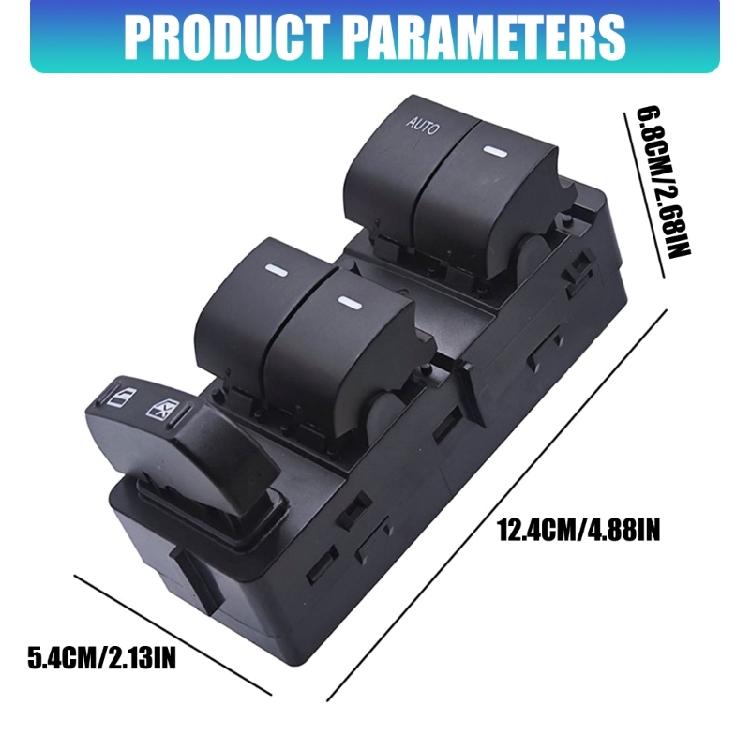Driver Position Glass Control Switches 8L8Z14529AA for 2008-2012 Pickup Window Service, 12V Interior Panel Structure, ABS Housing, and Daily Repair