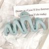 Plastic Wave Pattern Hair Clips for Women, 11cm/4.3in Size, Dopamine Color Palette, Fashion Accessories for Halloween Accessories