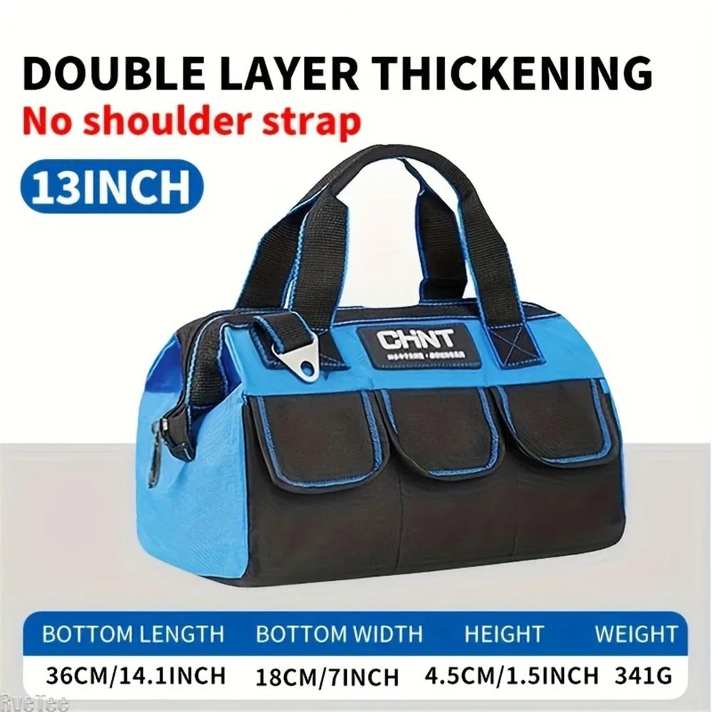 1680D Водонепроницаемая сумка для инструментов из Оксфордской ткани, ручная, износостойкая, портативный набор инструментов для электрика, плотника, ремонта, монтажа