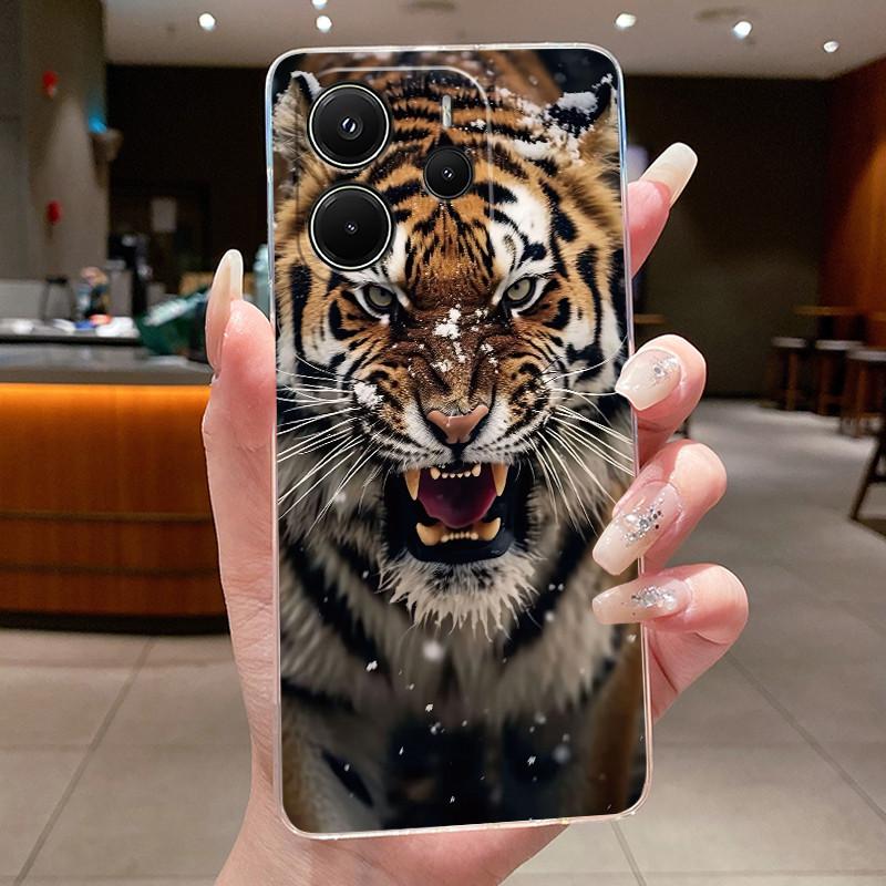 For Redmi Note 14 4G Luxury Cute Cool Boys Girls Pattern Soft Silicone Phone Case Back Cover Transparent TPU Shell 24117RN76G