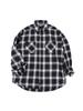 Nenets Authentic Ombre Check Overfit Shirts White