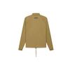 Fear Of God Essentials FW21 Half Zip Track Jacket With Solid Color Logo And Raglan Sleeves Unisex Jackets Amber FOG-FW21-018