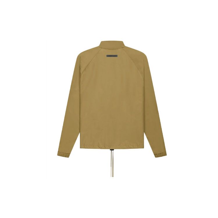 Fear Of God Essentials FW21 Half Zip Track Jacket With Solid Color Logo And Raglan Sleeves Unisex Jackets Amber FOG-FW21-018