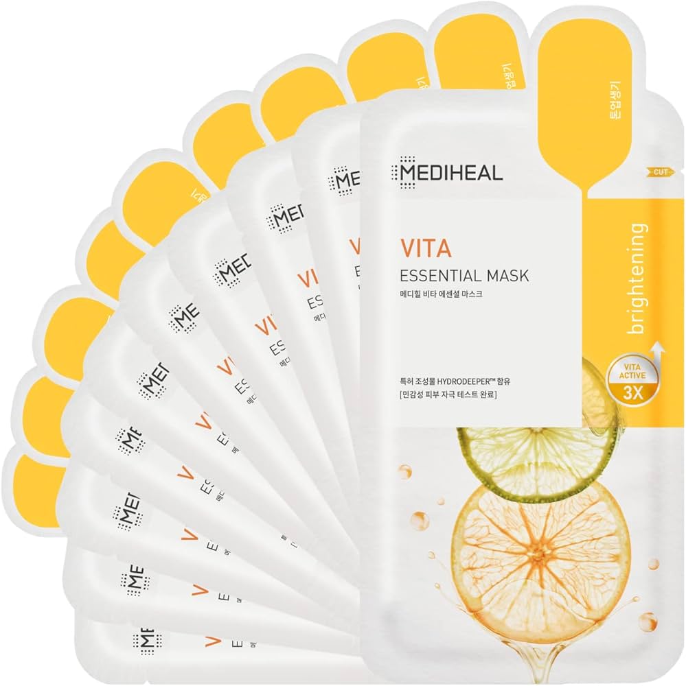 

MediHeal VITA Essencial Mask 10ea + RANDOM GIFT