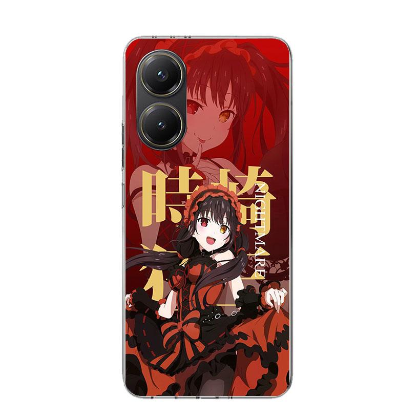 Date A Live Tokisaki Kurumi Phone Case For Xiaomi Poco X7 X6 X5 Pro F7 Ultra Redmi 15C 15 13 13C 12 12C 10 10A 10C 9 9A 9C 9T Co