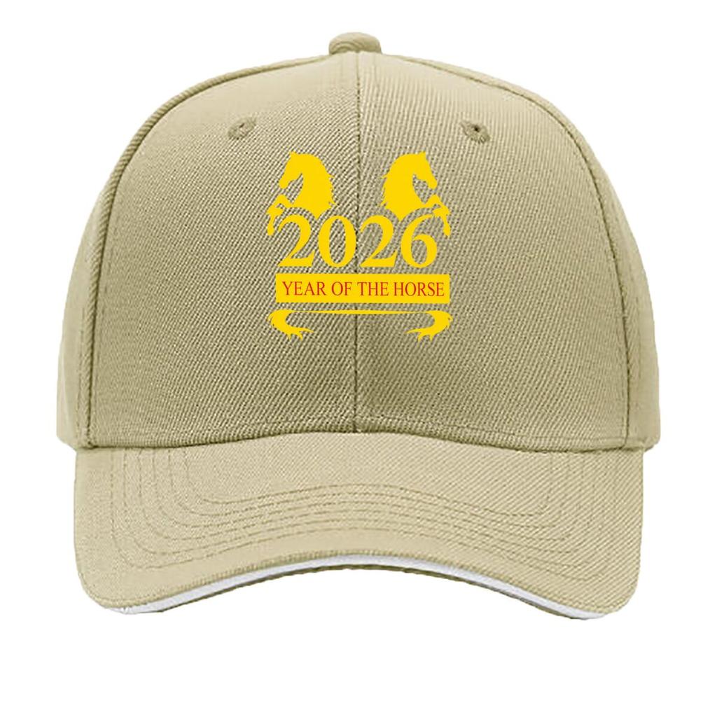 Year Of The Horse Zodiac Horse Sandwich Baseball Cap Sun Cap Outdoor Workouts Hat