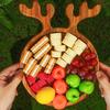 Christmas Tray Plate Elk Christmas Tree Appetizer Platter Sushi Dishes Salad Sashimi Wooden Shaped Candy Dish Snack Dessert