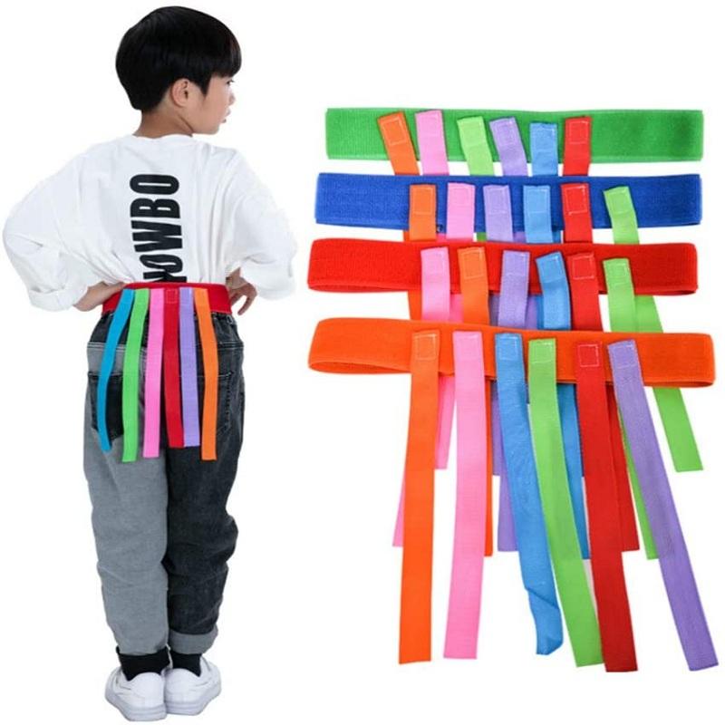 Kids Interactive Catch Tail Games Belt Pull Tails Activity Outdoor Training Toys for Children Sports & Entertainment Sensory Toy