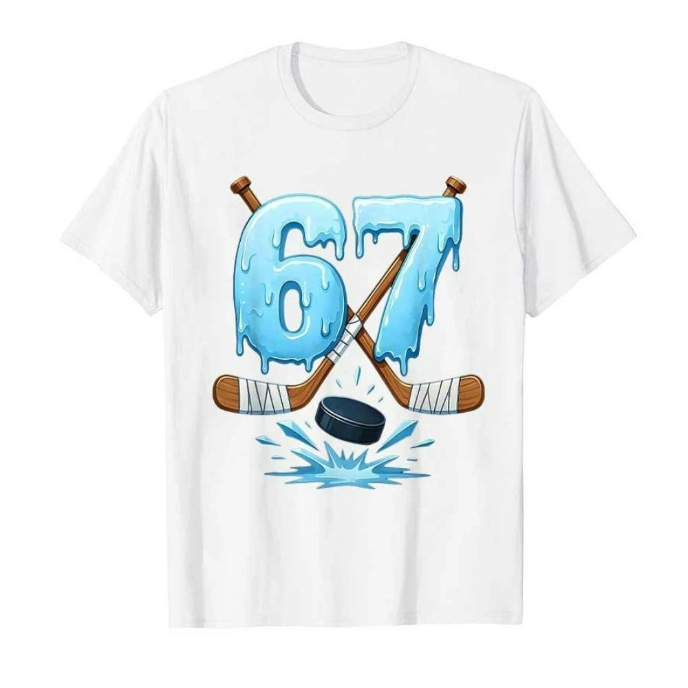 Sommer Mode 6 7 Print T-Shirt Herren Kurzarm Harajuku High Street Mode T-Shirt Mann Damen Sommer Oberteile