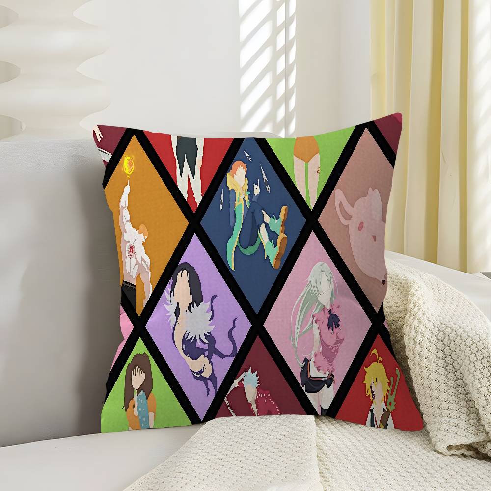 Le Sette Peccati Capitali Anime Copricuscino Copricuscino Decorazione Federa Custodia Cuscino Stampata Per Divano