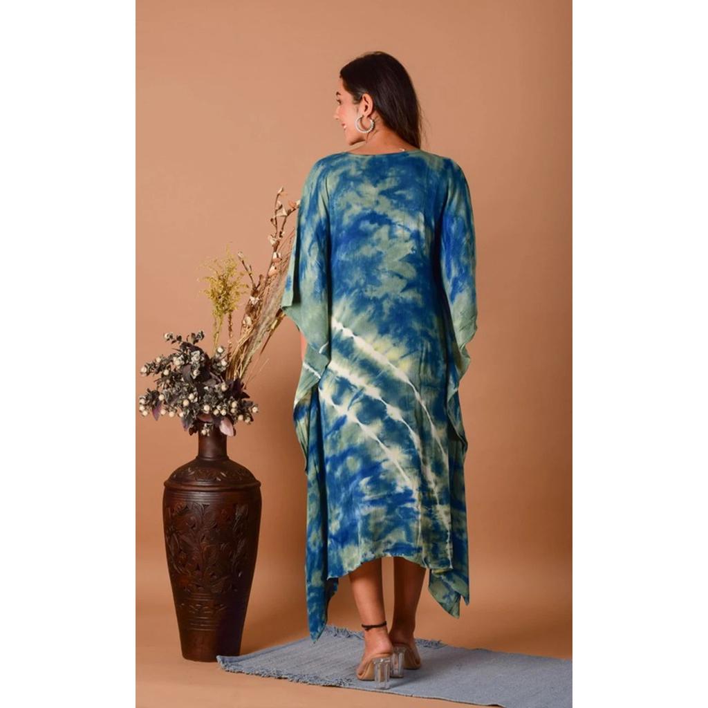 Mooie Zomerkleding Kaftan Designer Indiase Feestkleding Etnische Top Kaftan Jurk