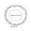 European & American Cross Inlaid Color Gem Bracelet - Luxurious Zirconia Crystal Jewelry for Women