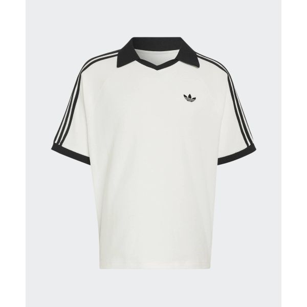 adidas Camiseta Polo de Manga Corta con Cuello en V de Color Sólido para Unisex KW7399