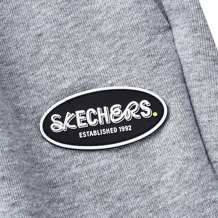 Skechers Sport Lifestyle Series Versatile Comfortable Trendy Mid-Rise Tapered Knit Joggers Women Joggers Gray L424W098-004F