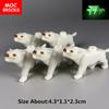 MOC Bricks Luminous Ghost Wolf Head Hands Heart Model Figure Body Part Small Compatible Educational Building Blocks Boy's Toys