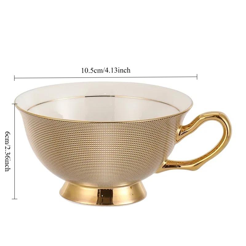 200ml Evropská sada hrnků na kávu Bone China Keramická čajová sada Mramorový proužek Luxusní dárky Porcelánové Nádobí Hrnek na čaj Nádobí na párty