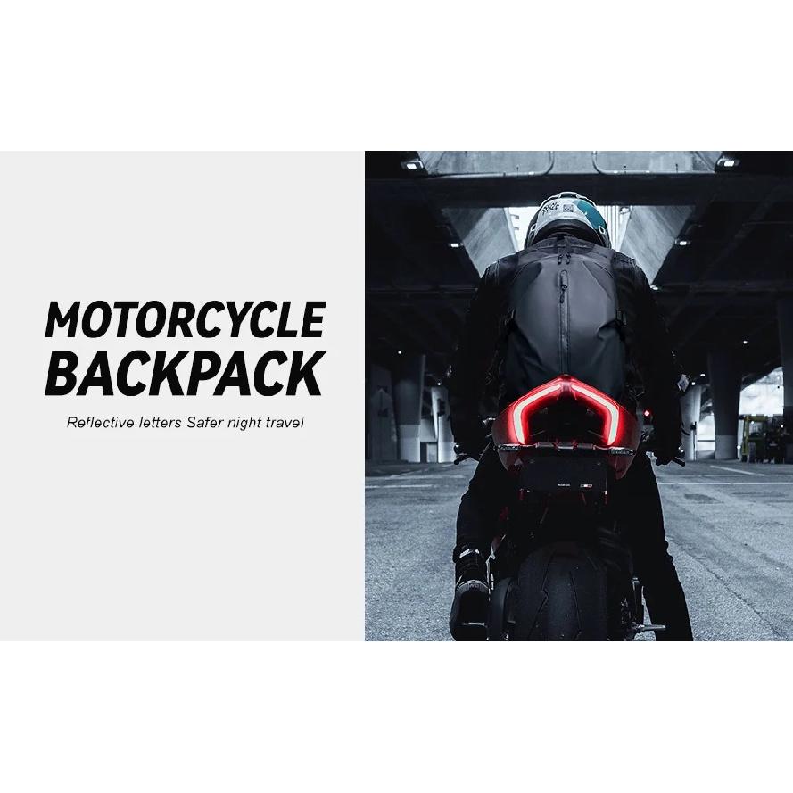 Likros Motorcycle Backpack Waterproof Foldable Helmet Backpack Men Travel Backpack Cycling Storage Bags Motorcycle Helmet Bag