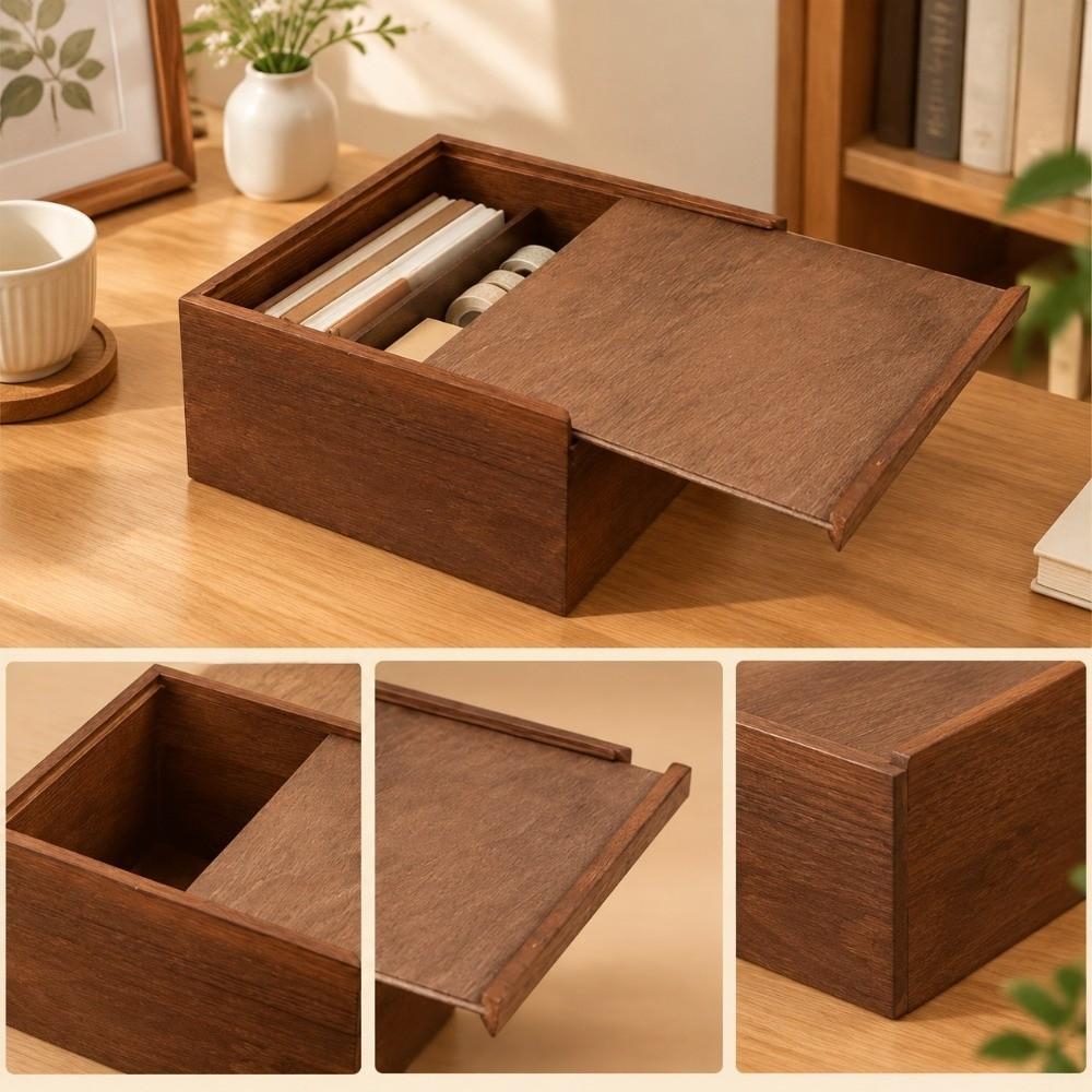 Dust-Proof Jewelry Storage Box Wood Gift Packaging Box  Bracelet/Necklace