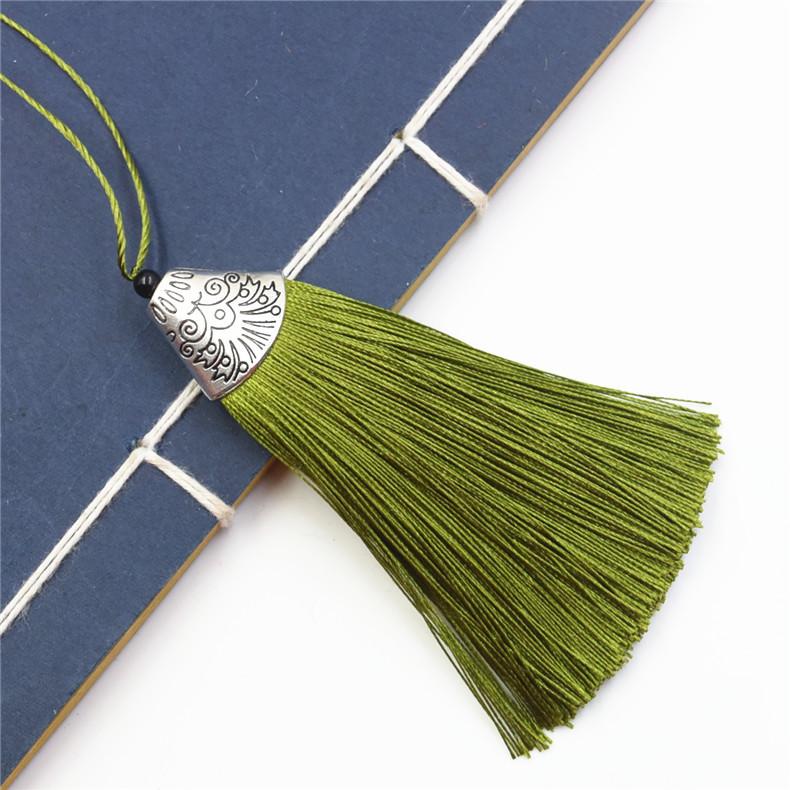 Pure Handmade Fish Mouth Tassel Ear Bag Hanging Keychain Special Alloy Metal Hat Tassel Ear Pendant Pendant