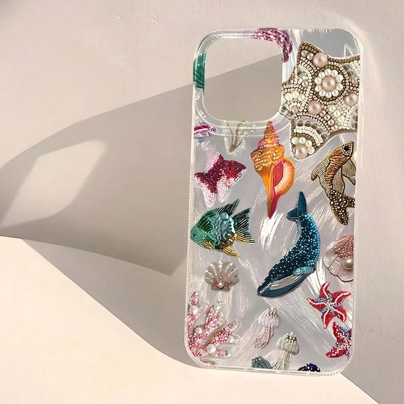 Ocean Elements Personalized Pattern IMD Soft Phone Case for Xiaomi Redmi Note 14 13 12 12S 11 13C 14C 10 S Pro Plus 4G 5G Cover