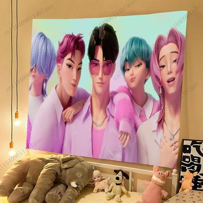 Kawaii Aesthetic Room Decor Item Unique Cartoon Photo Background Cloth Perfect for Bedroom Decoration Printing Wall Tapestry