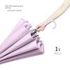 Ombrello Dritto Automatico Minimalista Stile Giapponese a 16 Stecche con Manico Lungo, Ombrellone e Ombrello Parasole per Uomini e Donne, Grande Dritto
