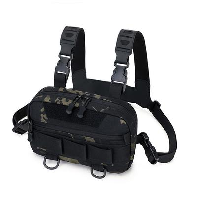 Kleiner Wanderrucksack für Herren, großes Fassungsvermögen, Angelrucksack, Brusttasche für Männer, reisefertig