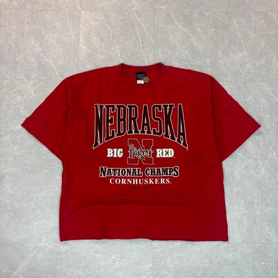 1994 Red Nebraska Cornhuskers Big Huskers National Champs #NCAA Unisex T-Shirt XL