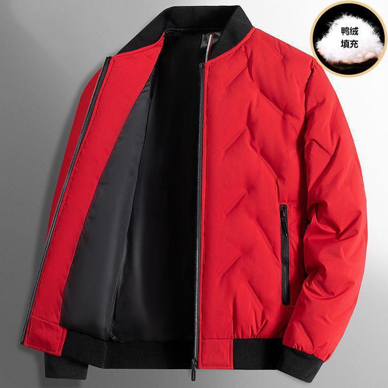 

Пуховик мужской, деловой, легкий, с коротким воротником, куртка на утином пуху, повседневная мужская зимняя одежда XXXXL