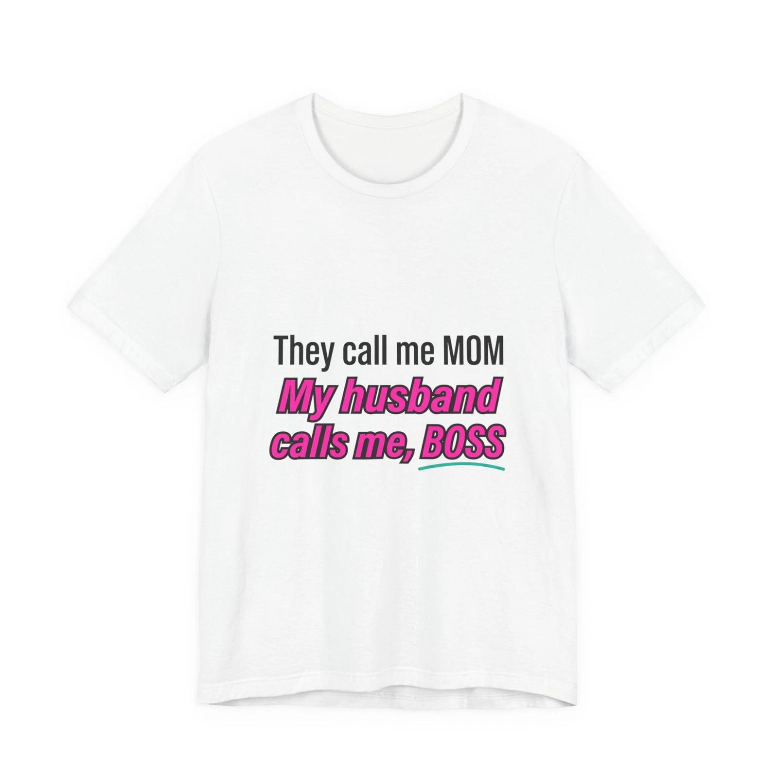 They Call Me Mom Boss Tee | Mother s Day Minimal Typographic Mom Shirt S