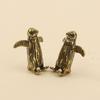 Adorable Childlike Brass Penguin Ornament - Cute Tea Pet Decoration
