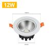 LED COB Downlight 7W 12W 15W 18W 110V/220V Recessed Ceiling Lamp LED Spot Light Bulb For Indoor Live Bed room Kitchen Lighting