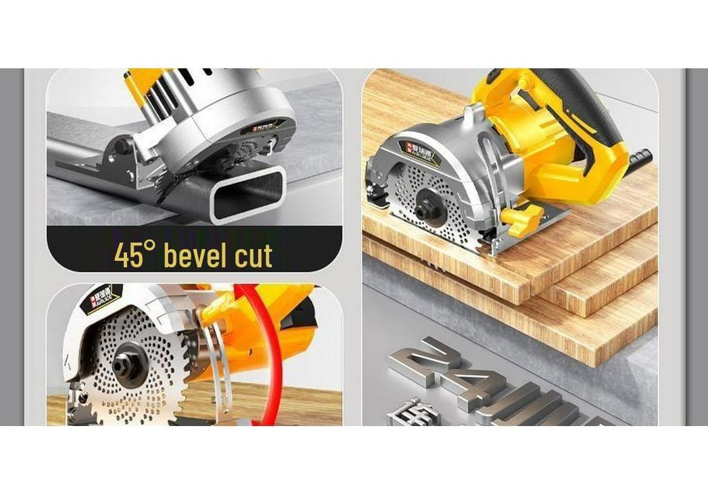 High-Power Multifunctional Handheld Electric Saw for Tile, Stone, Metal, and Marble Cutting
