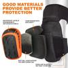 Professional Heavy Duty EVA Foam Padding Knee Pads with Comfortable Gel Cushion and Adjustable Straps for Working, Gardning