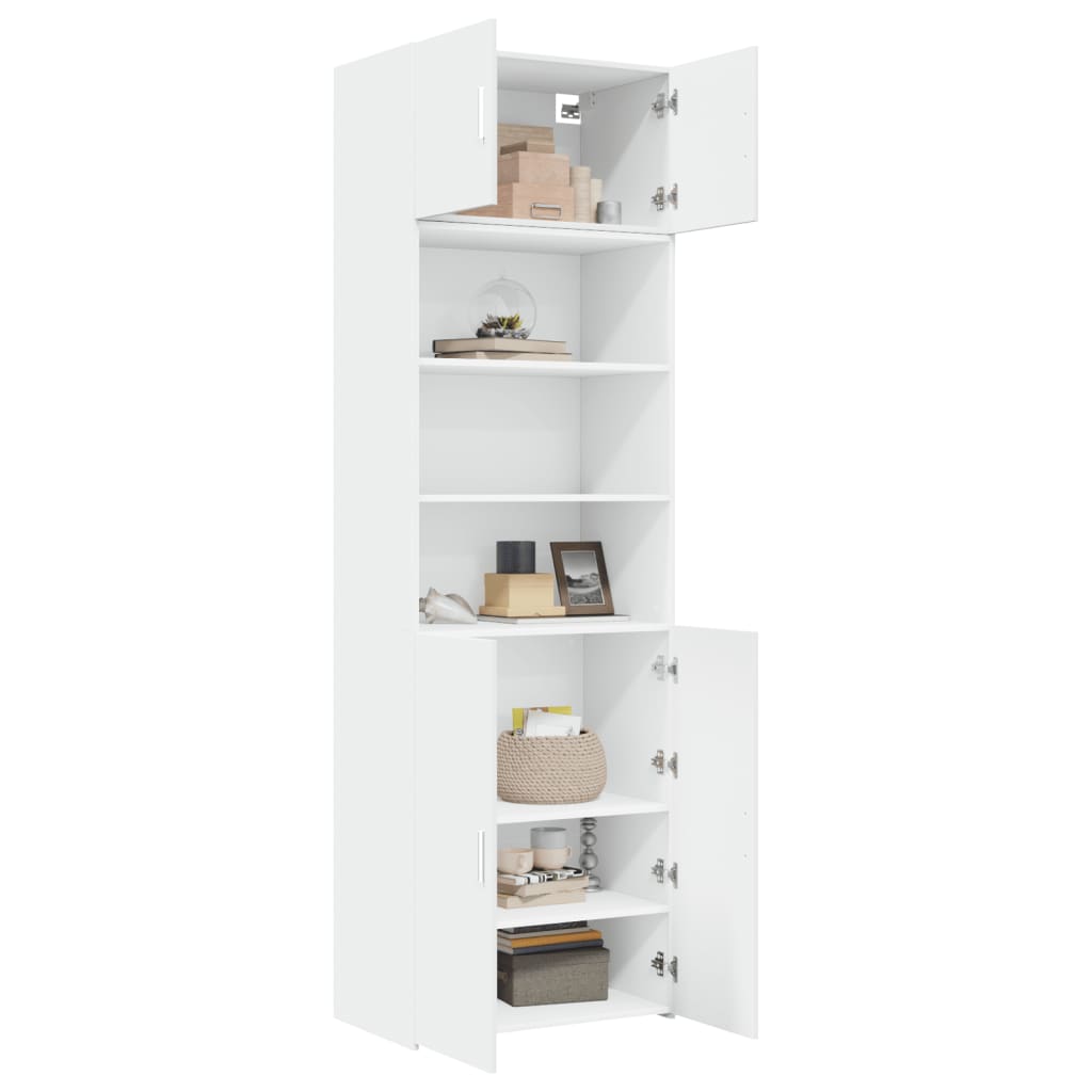 Vidaxl Armoire, Blanche, 70X42,5X225 Cm, Matériau à Base de Bois