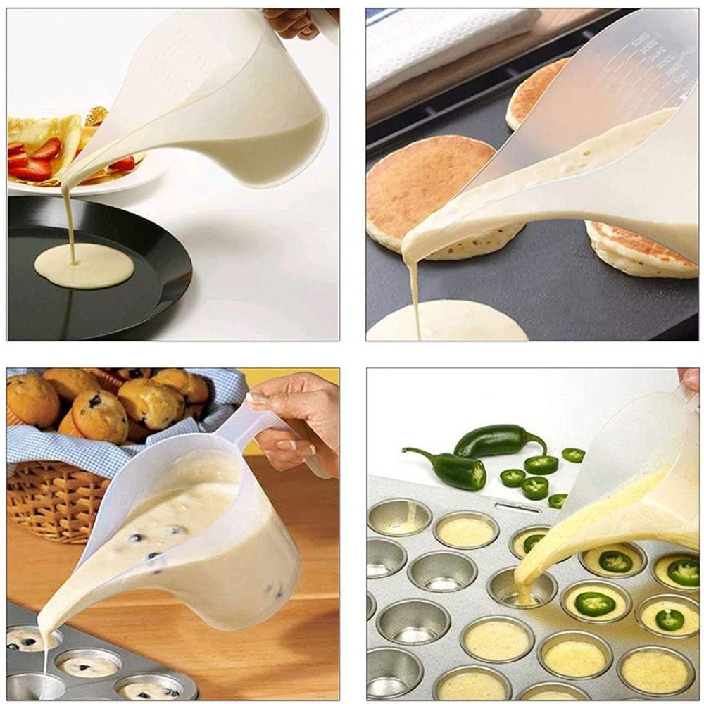 1000ML Tip Mouth Measuring Cups Plastic Graduated Funnel Pitcher Jug Long Spout Liquid Container Kitchen Measuring Tools