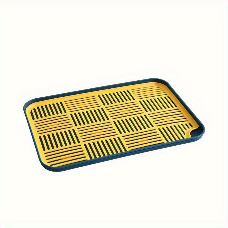 2pcs Double-Layer Plastic Dish  & Produce Drying Rack - Space-Saving Kitchen Organizer for Utensils, Fruits  & Vegetables - for Home Cooks  & Kitchen 2pcs