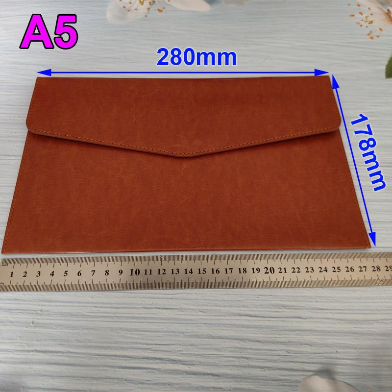 A4 A5 A6 Skórzany Folder na Dokumenty Pakiet Danych Torba na Dokumenty Modna Aktówka Umowa Danych Torba na Akta Rachunków Artykuły Szkolne Biurowe