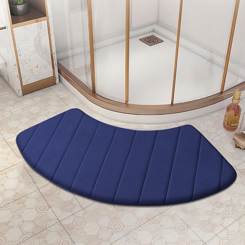 Xiaomi Home arched bathroom anti-slip mat shower room door absorbent mat flannel plush mat entrance mat