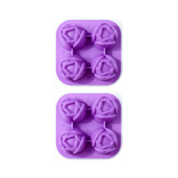 Beautiful Flower Shape Ice Cubes Molds Silicones Easy to Use for Homes Kitchen for Party Drink Enhancement