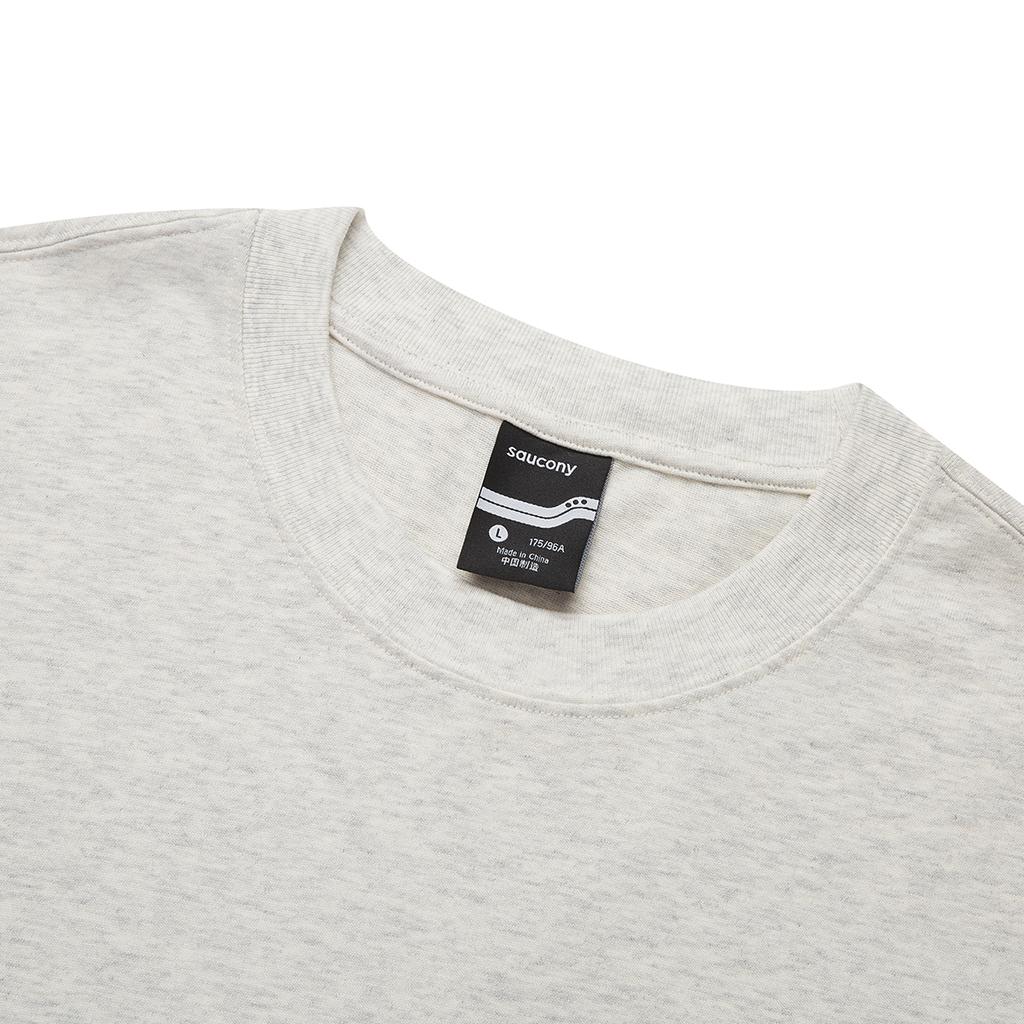 Saucony Natural Echo Fashion Comfortable Versatile Loose Short Sleeve T-Shirt Unisex Tops Off-White SA3259ST52O-HS018