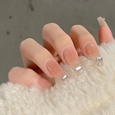 1 Schachtel Nailart-Dekoration Superglänzender quadratischer Strassstein Flache Rückseite 3D Nagel Maniküre Bastel Ornamente