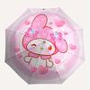 Kawaii, My Melody Automatic Opening and Closing Parasol Compact Travel Umbrella with 8 Ribs for Women and Men Ideal Birthday/Christmas Gift,